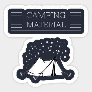 CAMPING MATERIAL Sticker